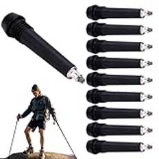 Manolyee Tips för vandringsstavar, tips om byte av vandringsstavar - 10X Walking Stavar Boot Tips | Gummifötter, gåstavar Tips Tillbehör för utomhusvandring, förbättrat grepp för gåstavar