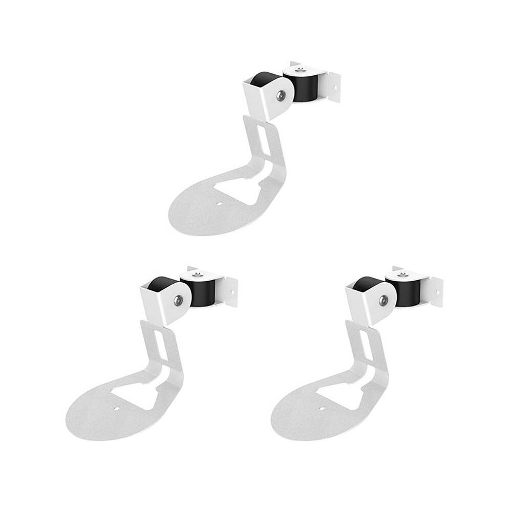 3X Wall Mount Bracket for Era 100, Wireless Speaker Space Saving Home Metal Wall Stand Holder, White