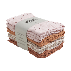 Pippi Baby Stofble i økologisk bomuld - Mocha Mousse - 65x65
