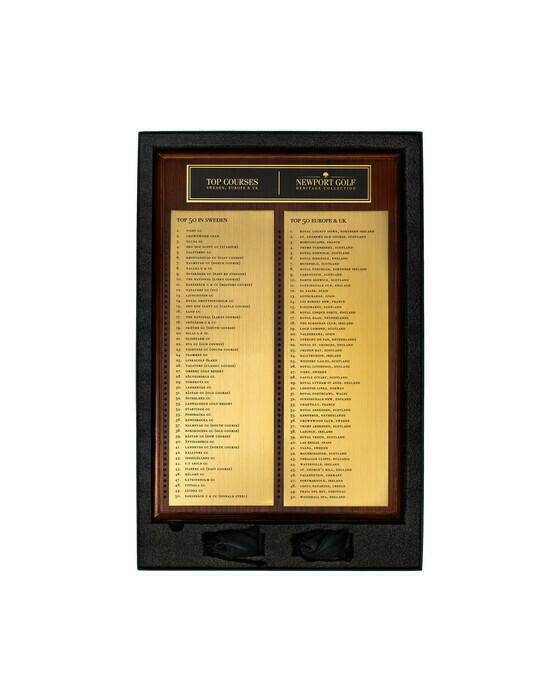 Newport Prestige 50 golf courses - Brun (B: 33,5 x H: 50 x D: 1,8 cm)