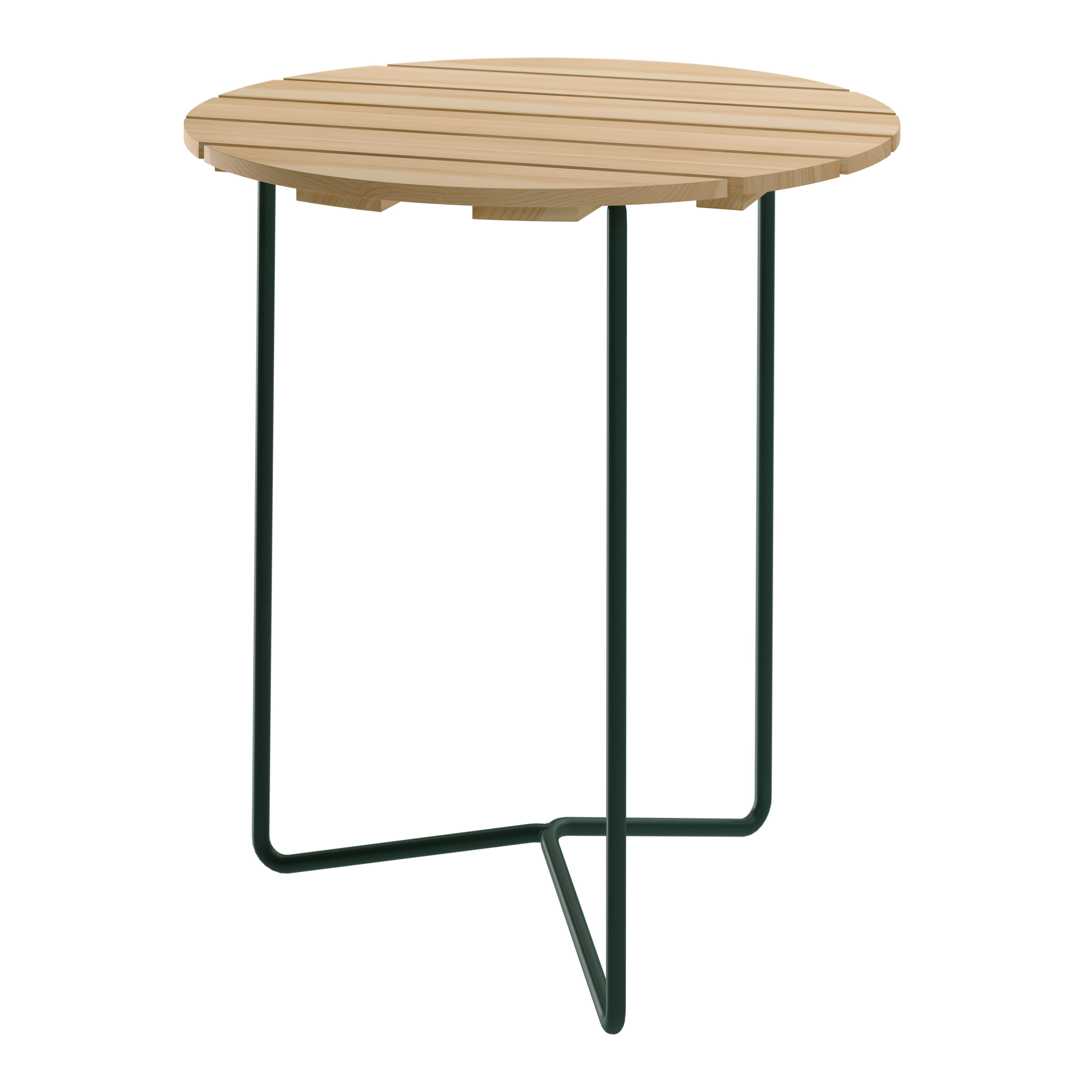 Grythyttan Stålmöbler 6b Bord Ø60 Cm Oljad / Grön - Trädgårdsbord Furu Oljad furu - 101260526