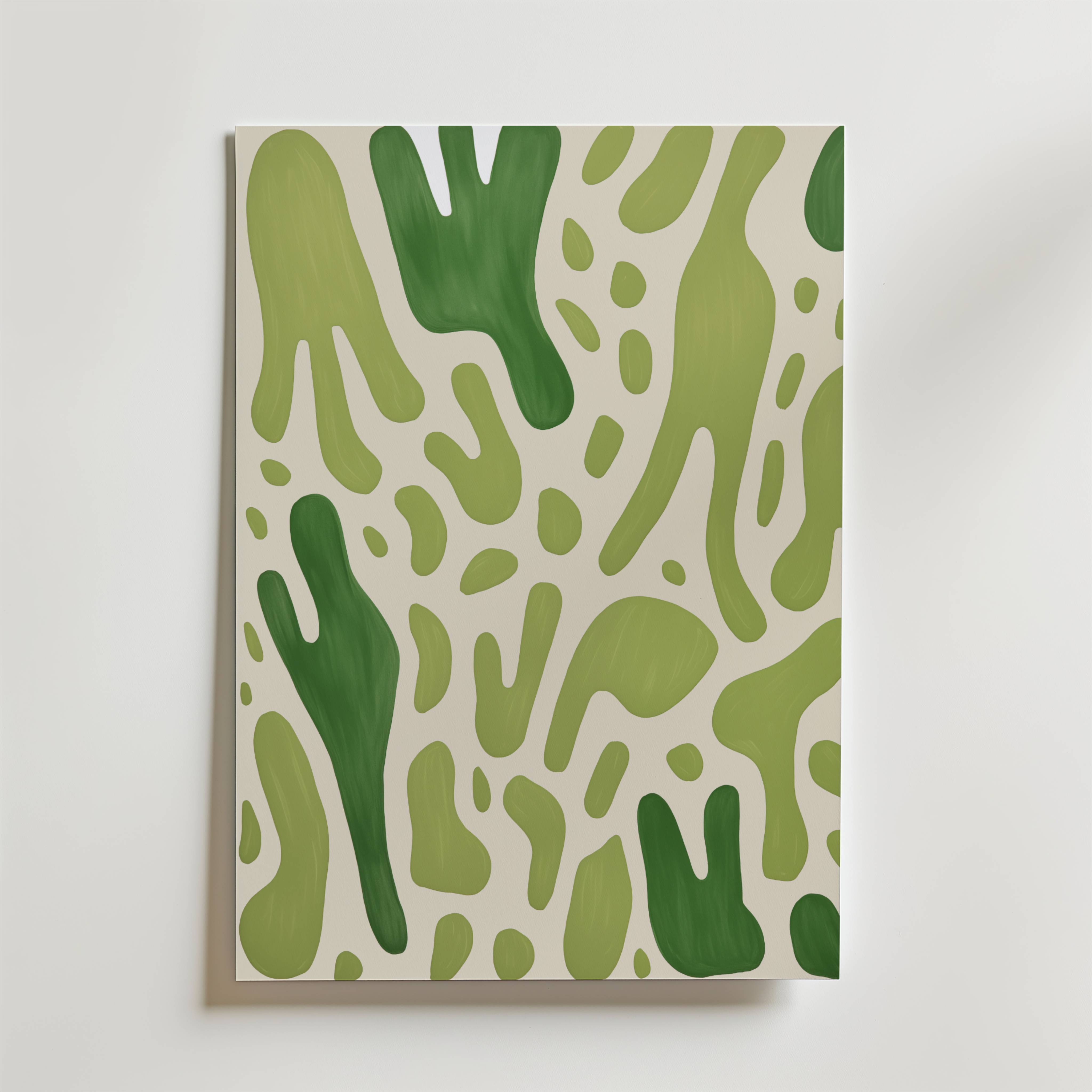 Green Flow Poster - Fine Art Poster 70x100 cm