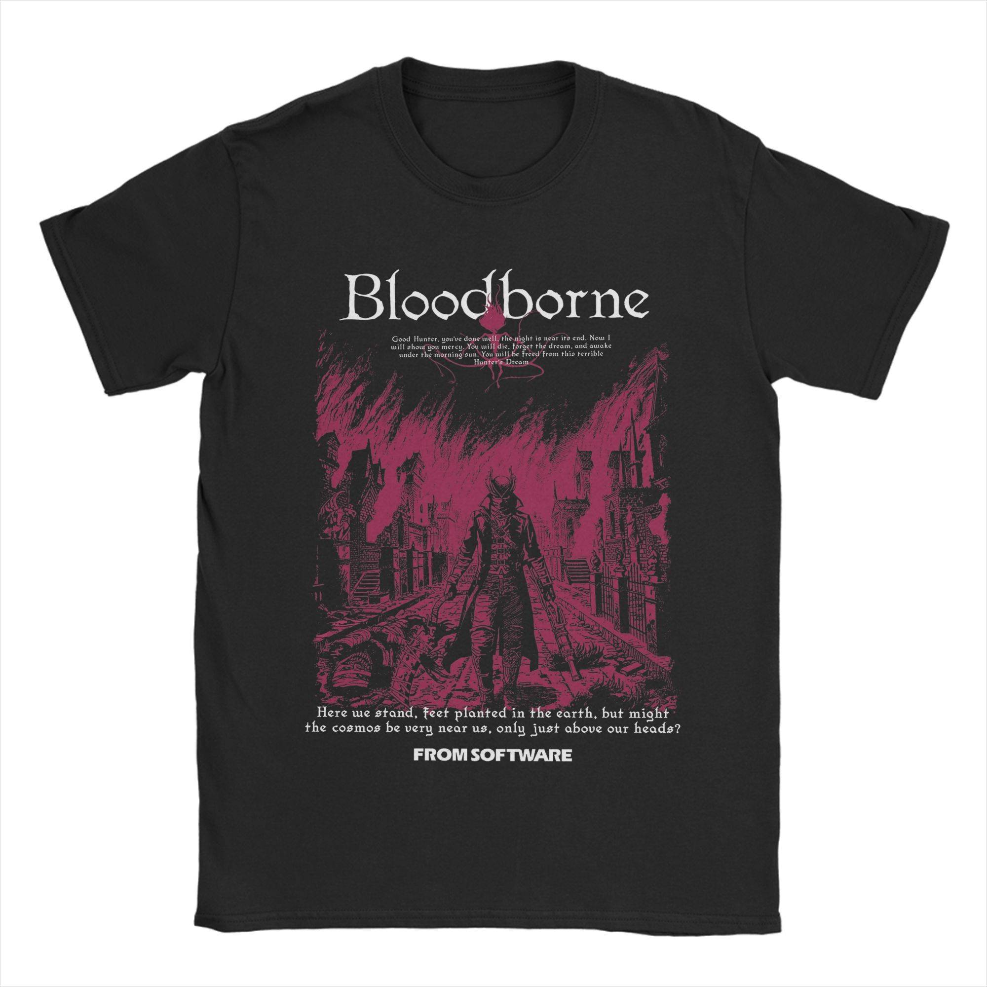 Män BLOODBORNE (5) T-shirts Bomull Topp T-shirts Sommar Klassisk Kortärmad T-shirt O-hals Nyhet Casual T-shirt Nyhet cm