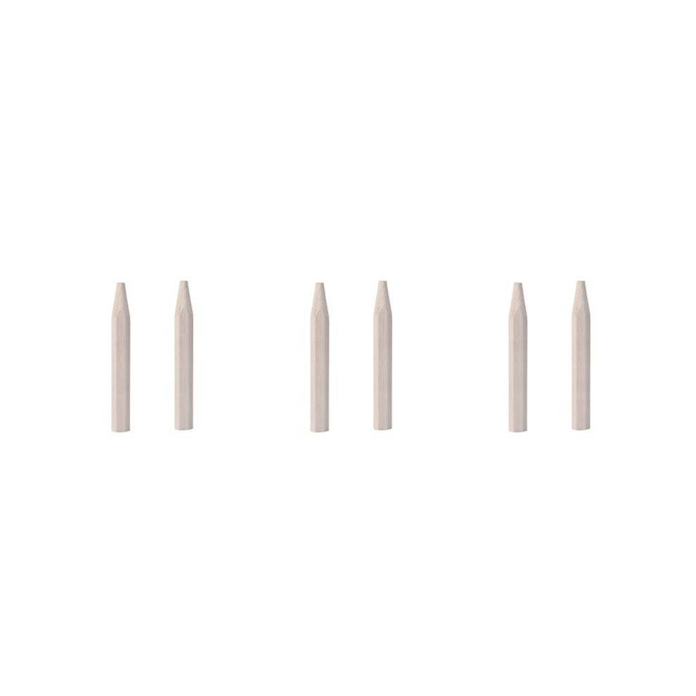 6Pcs Badminton Racket Handle Grip Wooden Badminton Handle Repair of Badminton Racket,G6