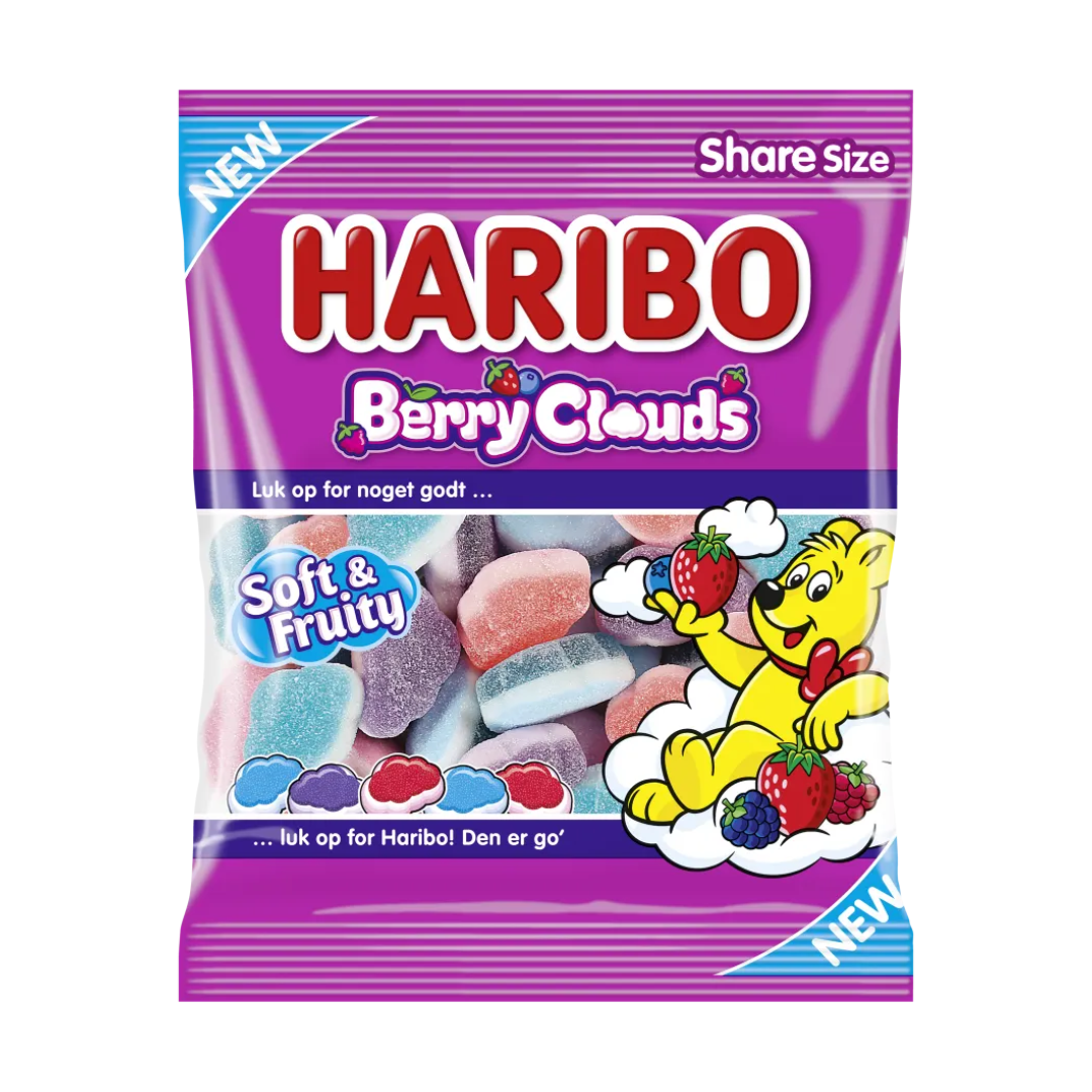 Haribo Berry Clouds - 14 stk.