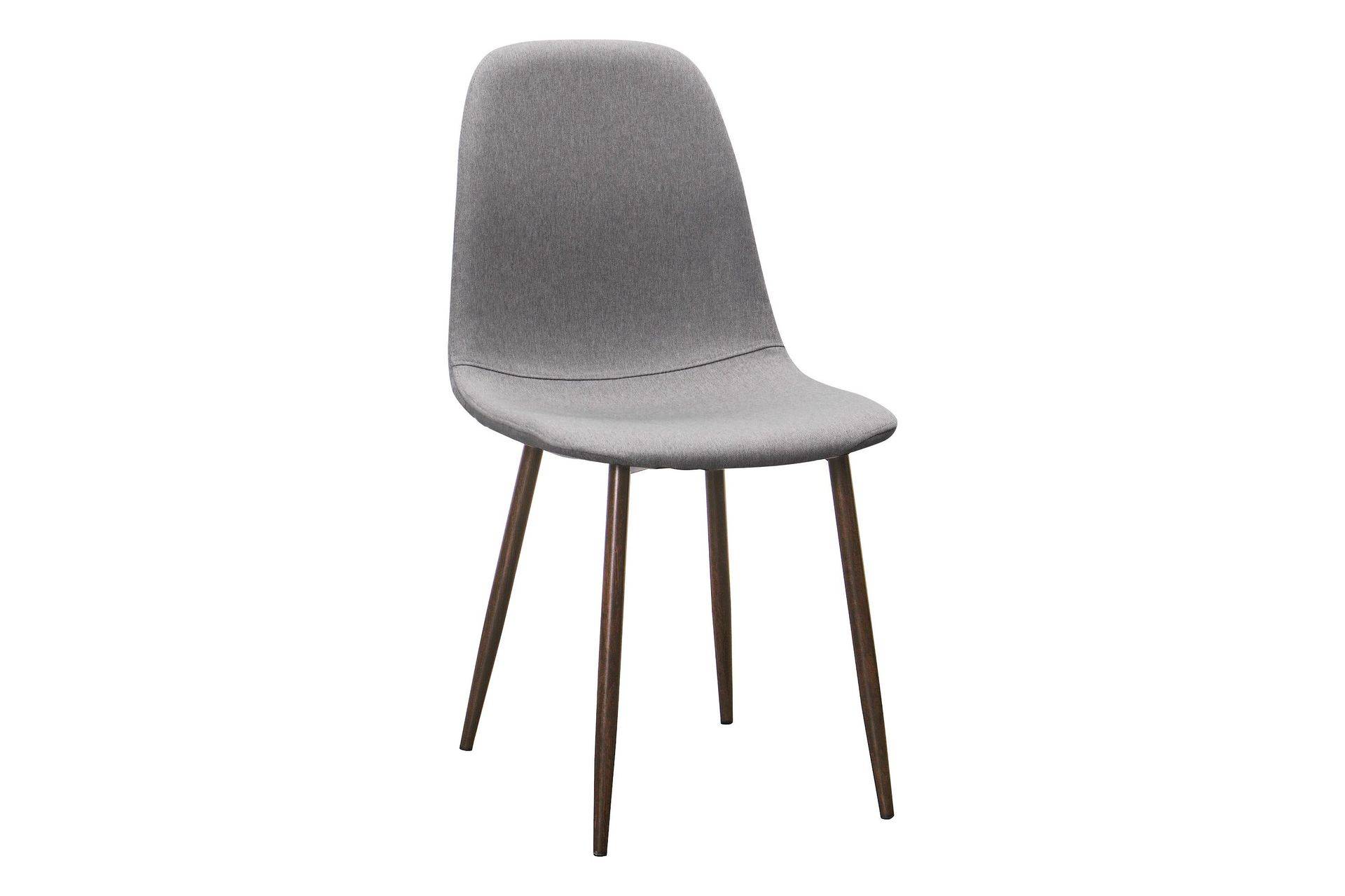 Basic Home Nibe Matstol - Grå/Metallben Valnöt & köksstol Grå Metall