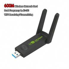 VAORLO 1300Mbps USB3.0 WiFi Adapter Dual Band 2.4G 5Ghz Gratis drivrutin Trådlös WiFi Dongle Antenn USB Ethernet Nätverkskort Mottagare Höghastighets - 4G+5G 600Mbps
