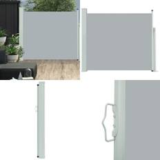 Sammenrullelig sidemarkise til terrassen 100 x 300 cm grå - Sidemarkise - Sidemarkiser - Home & Living