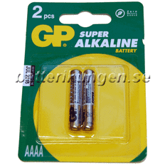 2 st AAAA Alkaline batteri - GP