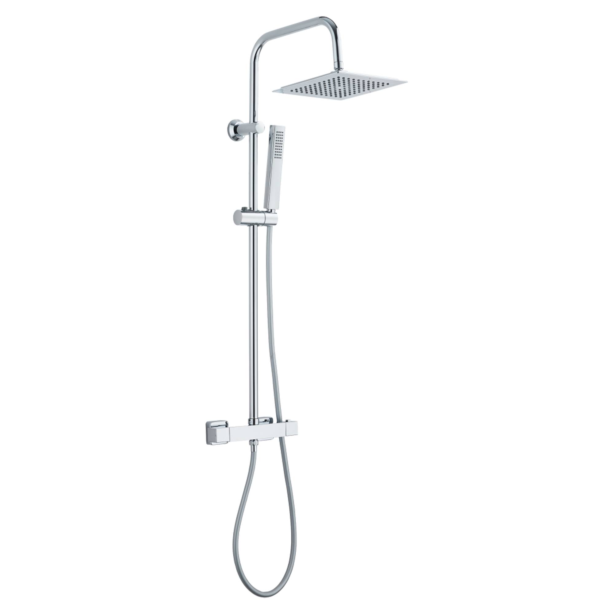 Takduschset Ares Krom Blank med Termostat