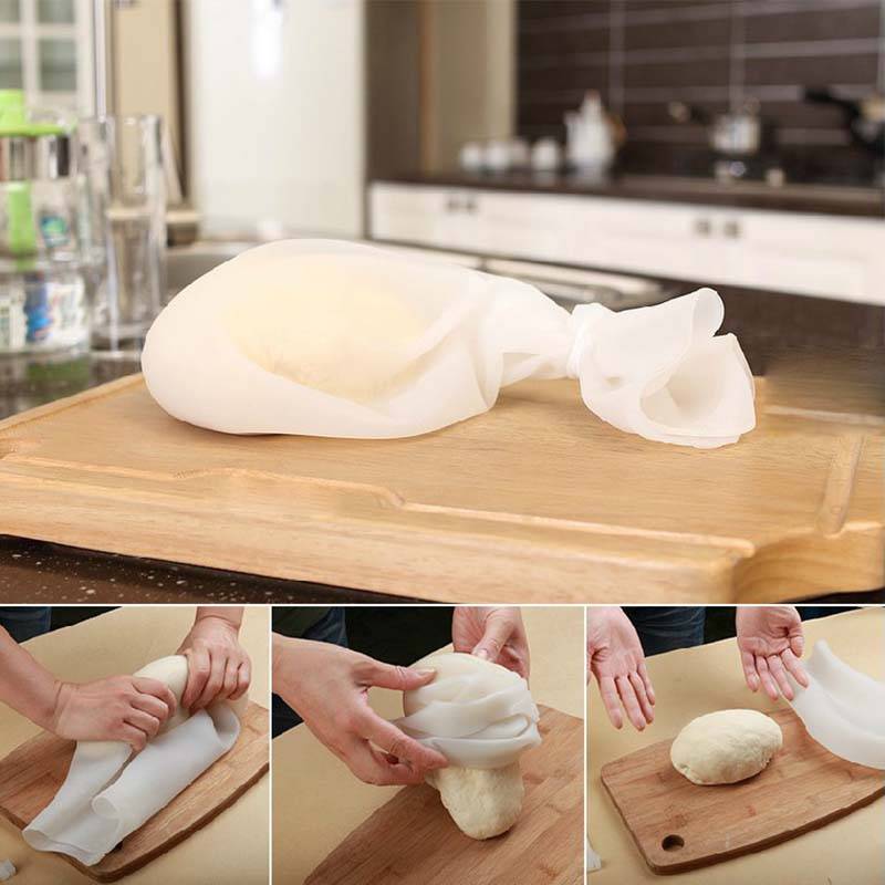 Silikon pizza deg maker rullpåsar mixer kakdeg bakning bakverk verktyg kök matsal ba bakform mjöl-mixer påse
