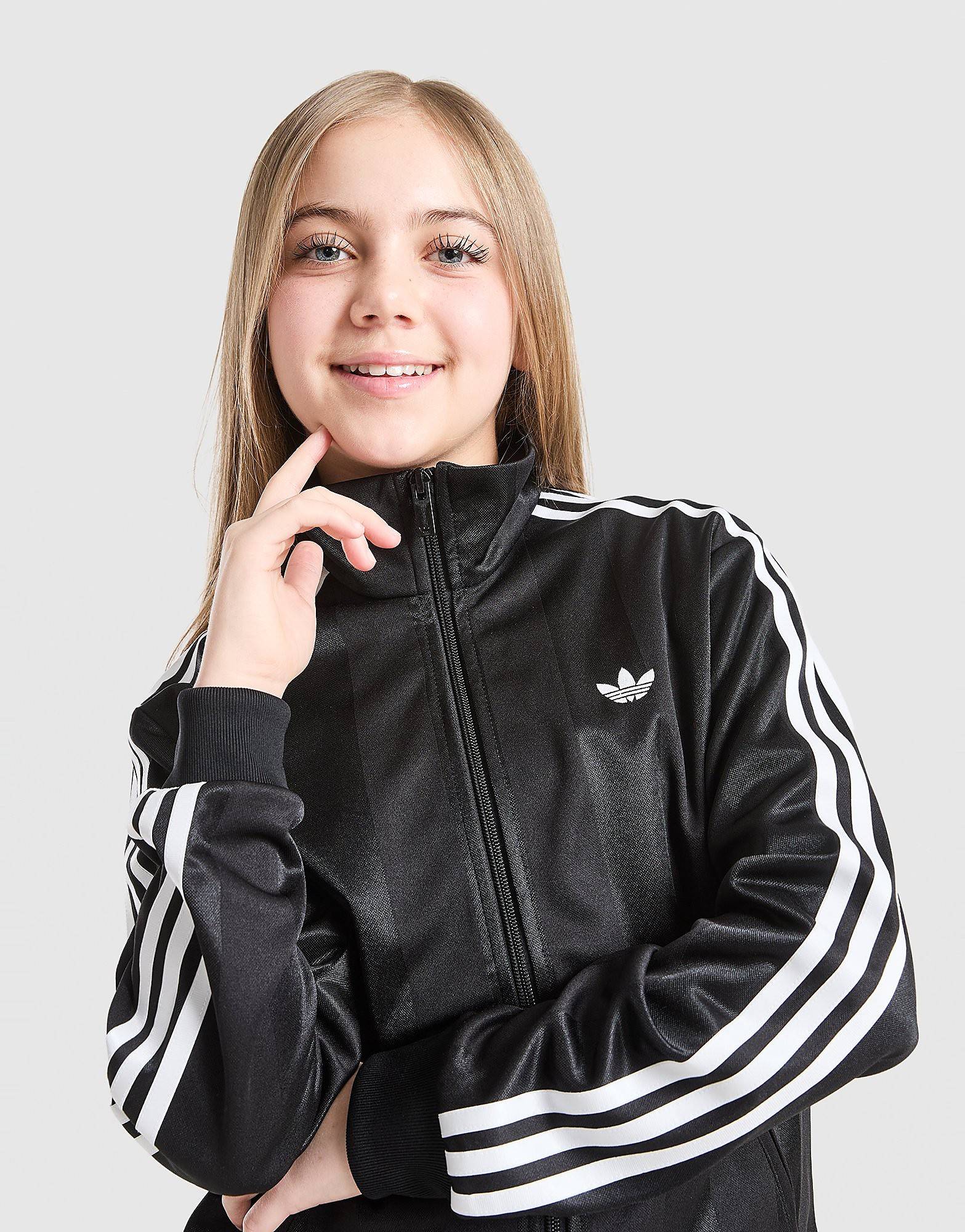adidas Originals Girls' Firebird Track Top Junior, Sort