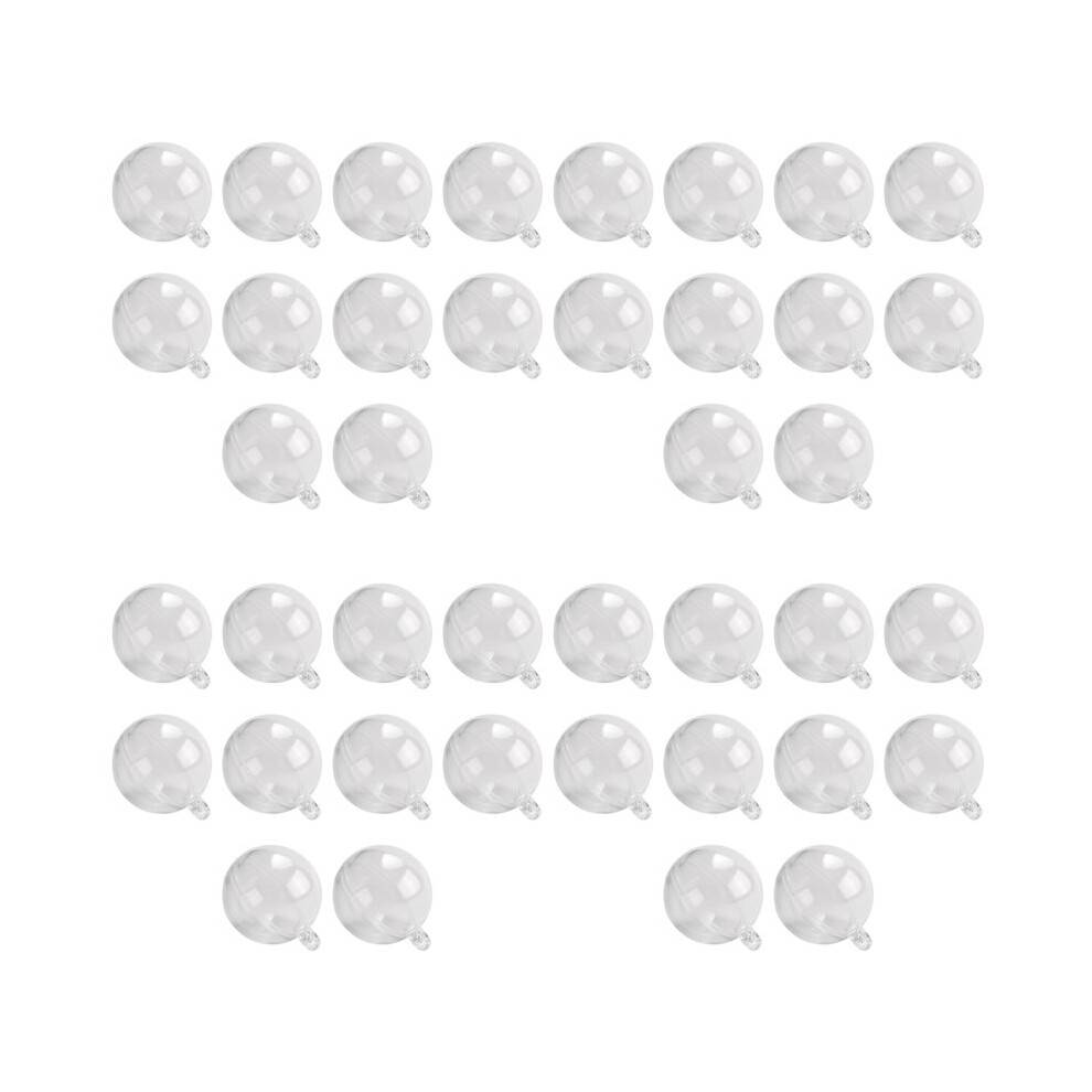 40X Helt Ny Genomskinlig Öppningsbar Juldekoration i Plast Transparent Grannlåt Dekoration Presentförpackning 3 cm