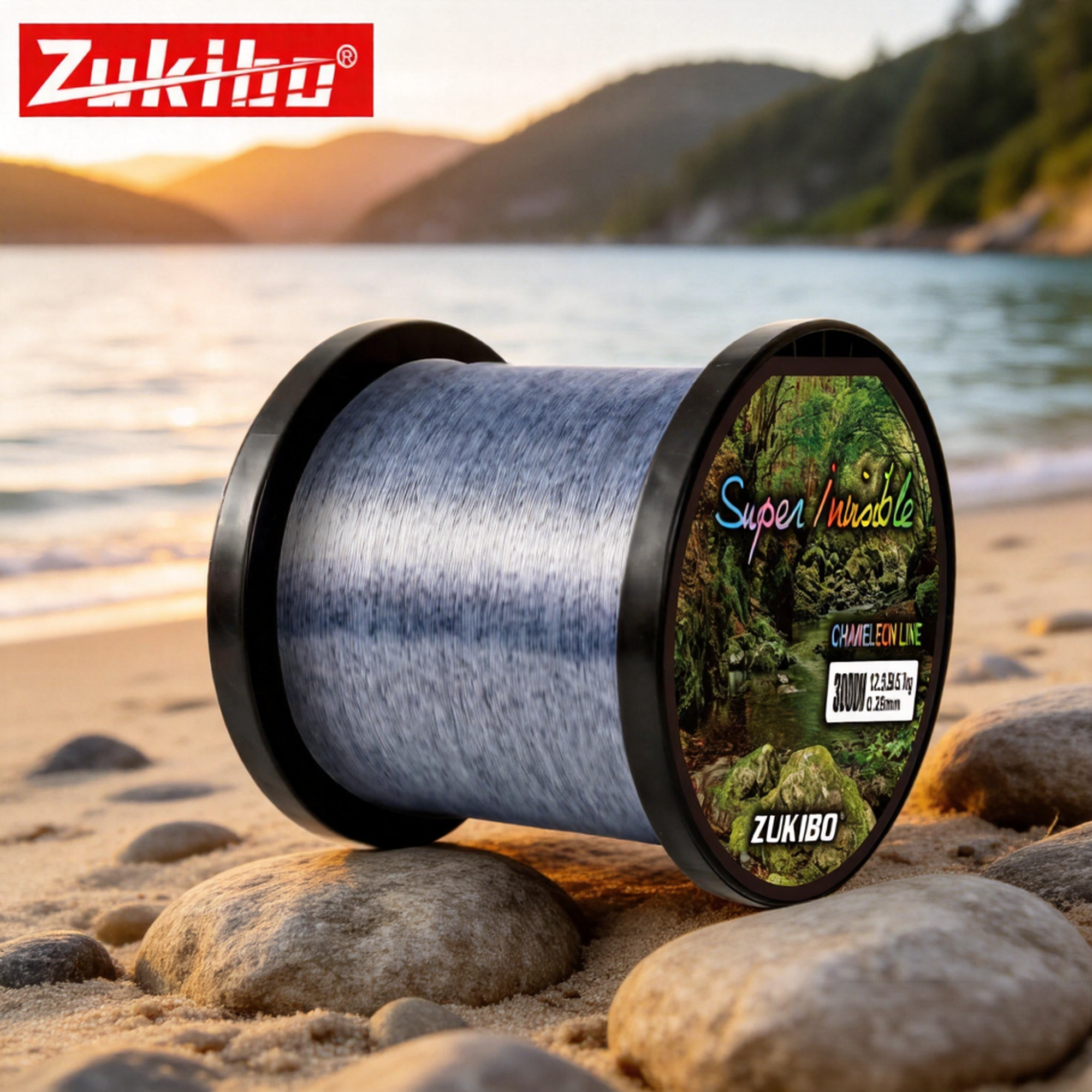 Zukibo 3000M Invisible 3D Fishing Line Thread Mono Filament Covered with Fluorocarbon Coating Nylon Fishing Carp Goods for Fish