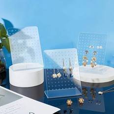 120-fack smyckesorganisatör örhängen örhängen displayställ örhängen hänge hållare halsband display ställ tillbaka till skolan - Multifärgad (72 hål,120 hål)