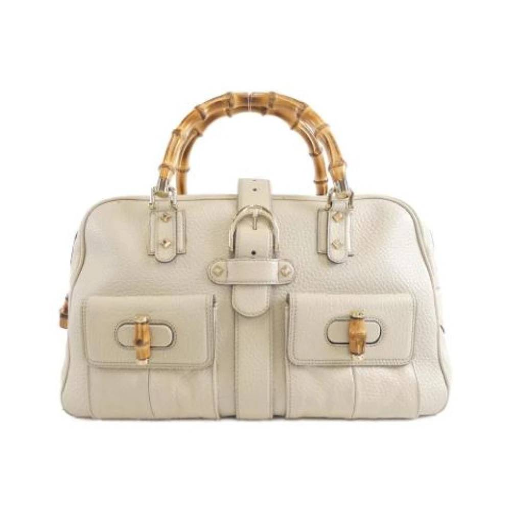 Gucci Vintage Pre-owned Vintage Håndtaske - Vintage - Dame - Beige - ONE SIZE - Uld