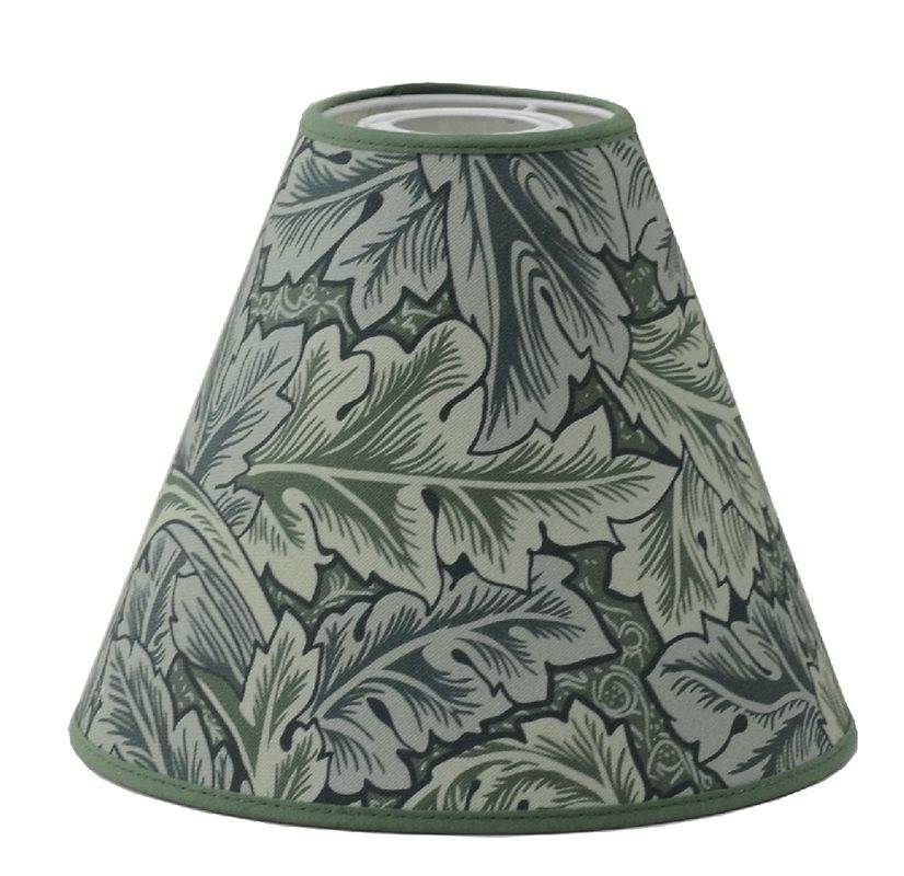 Hallbergs Belysning Victorian Leafs Läslampskärm, Grön Toppring E27