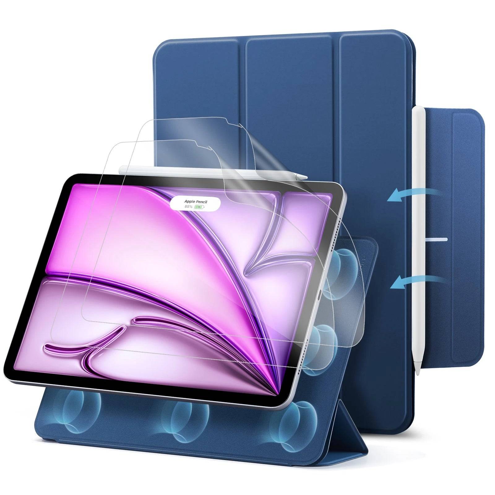 iPad Air 13ʺ (2025/2024) Rebound Art Bundle - Navy Blue - Navy Blue