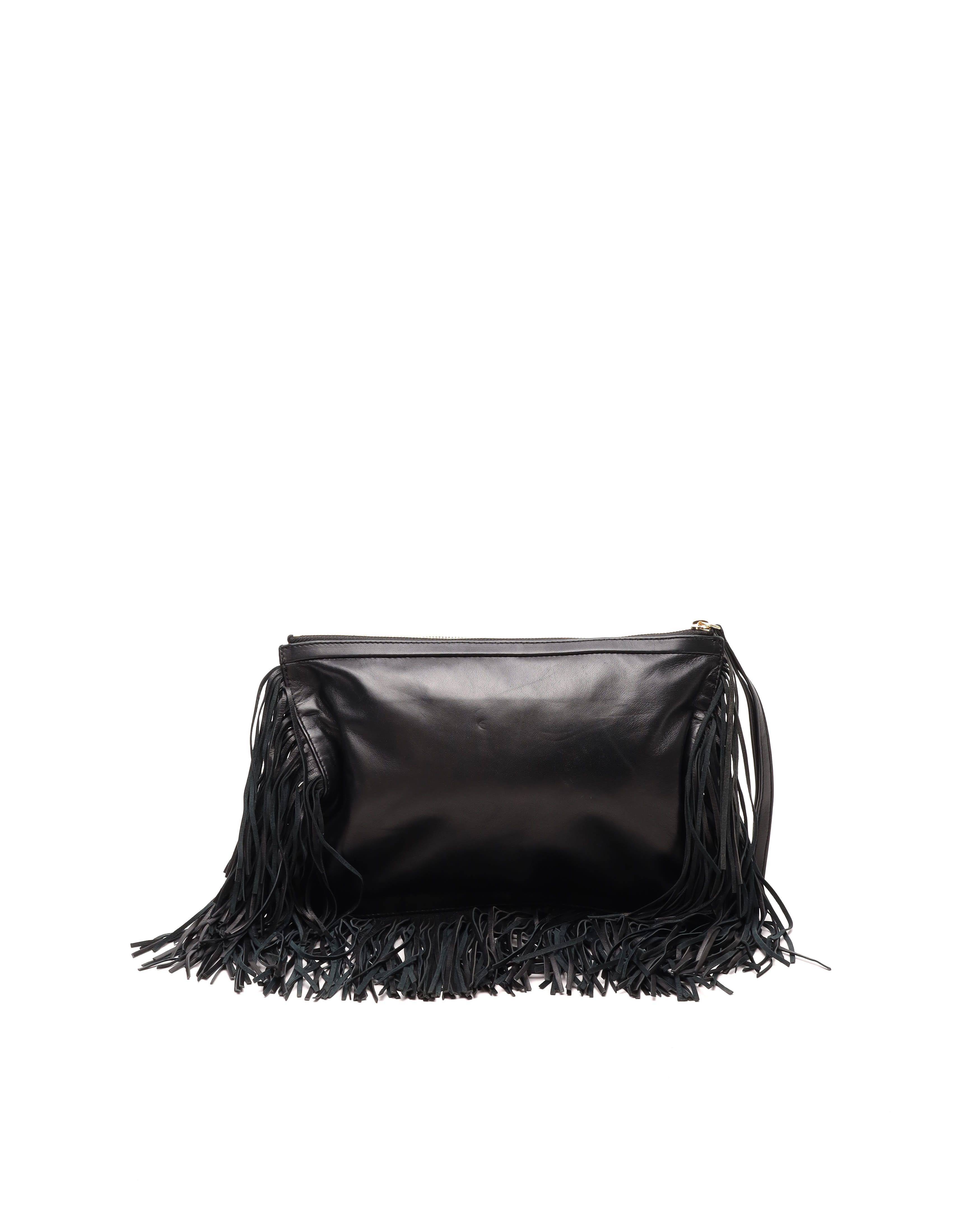 Pierre Hardy Leather Clutch Bag - Black - One Size