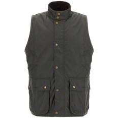 BARBOUR x BARACUTA waxed cotton vest for men