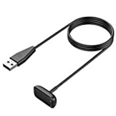 TiMOVO [1 Stück] Ladekabel Kompatibel mit Fitbit Charge 6/Luxe/Charge 5/Luxe Special Edition Fitness Tracker, Magnetisches USB Ladekabel, 1M Ersatz Ladekabel für Charge 5 / Luxe Smartwatch