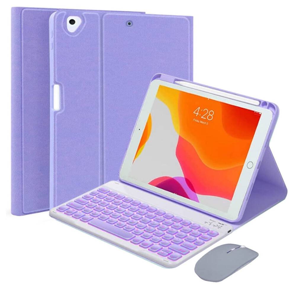 Bagbelyst tastaturcover til iPad 10,2 tommer (9.-7. generation)