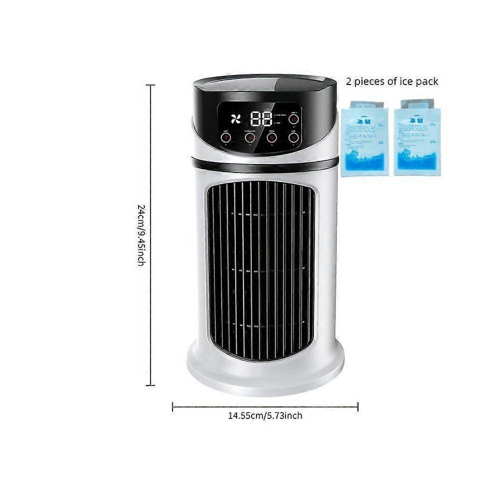 6-Speed USB Portable Air Cooler and Humidifier, Ultra-Quiet 25dB, 6-Hour Timer for Home Office Dorm, Instant Cooling, Ideal Gift