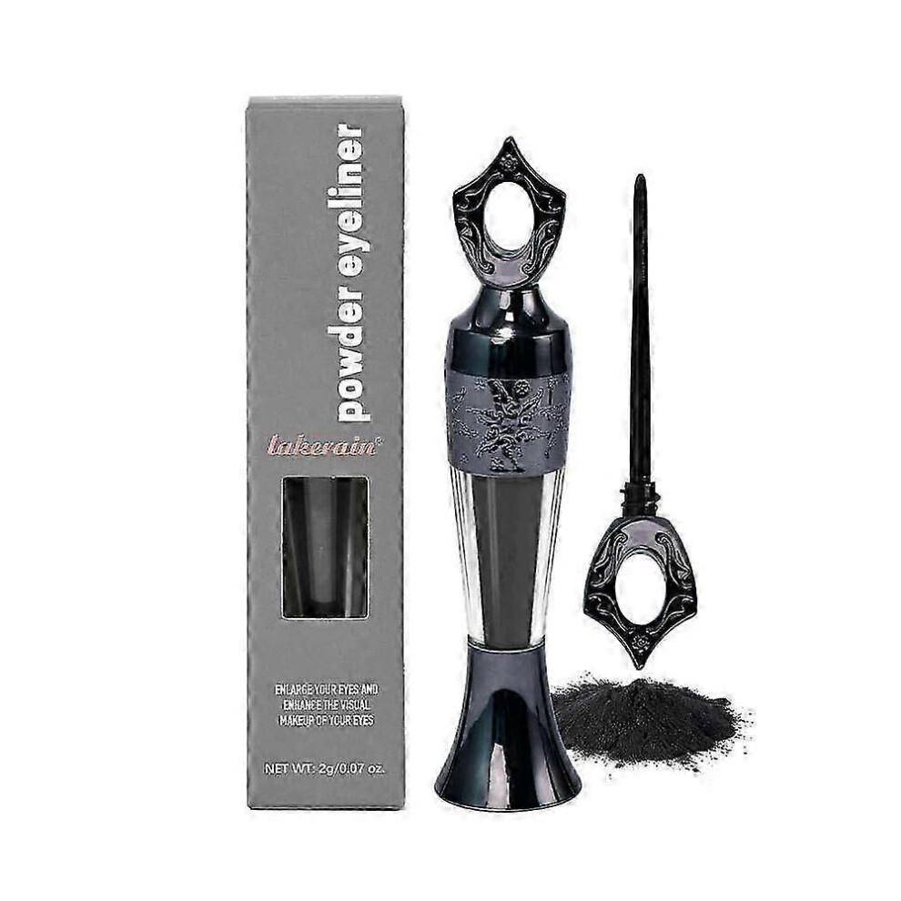 (Svart) Kohlpuder Eyeliner - 100% Naturlig Egyptisk Stil Eyeliner i Pudderform Smink