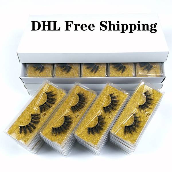 3D Mink Eyelashes Eyelash 3D Eye makeup Mink False lashes Soft Natural Thick Fake Eyelashes Lashes Extension Beauty Tools 10 styles DHL Free