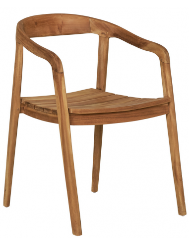 Havestol i teaktræ H76 cm - Teak
