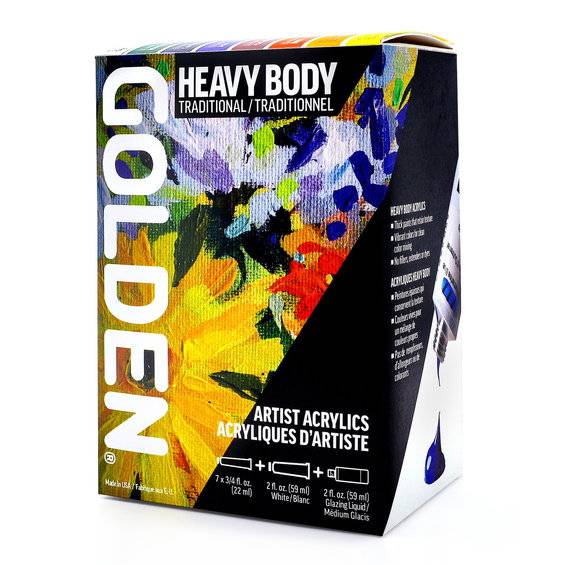 Golden Artist Heavy Body Acrylics Traditional Set #947