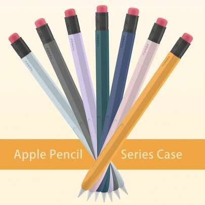Apple Pencil Pro-fodral och Apple Pencil 2:a generationens fodral, klassiskt designat Apple Pencil USB-C-fodral, perfekt greppskyddande skyddsfodral k - Multifärgad (Apple Pencil 1st,Apple Pencil Pro och Apple Pencil 2nd,Apple Pencil USB-C)