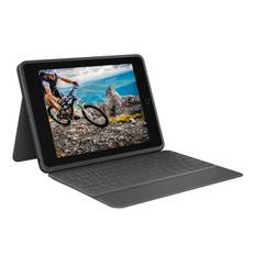 Logitech Rugged Folio - Tastatur und Foliohülle - Apple Smart connector - Französisch - für Apple 10.2-inch iPad (7. Generation, 8. Generation, 9. Generation)