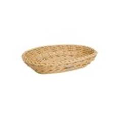 Oval kurv, 21 × 15 cm, Lys Beige - Saleen
