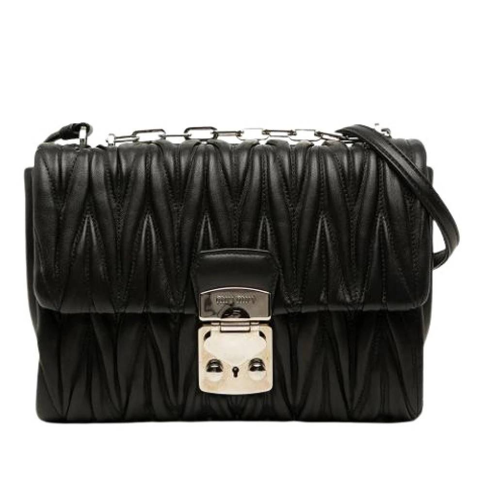 Miu Miu Pre-owned - Pre-owned Matelassé Nappa Axelremsväska Vintage - Dam - ONE Size - Läder