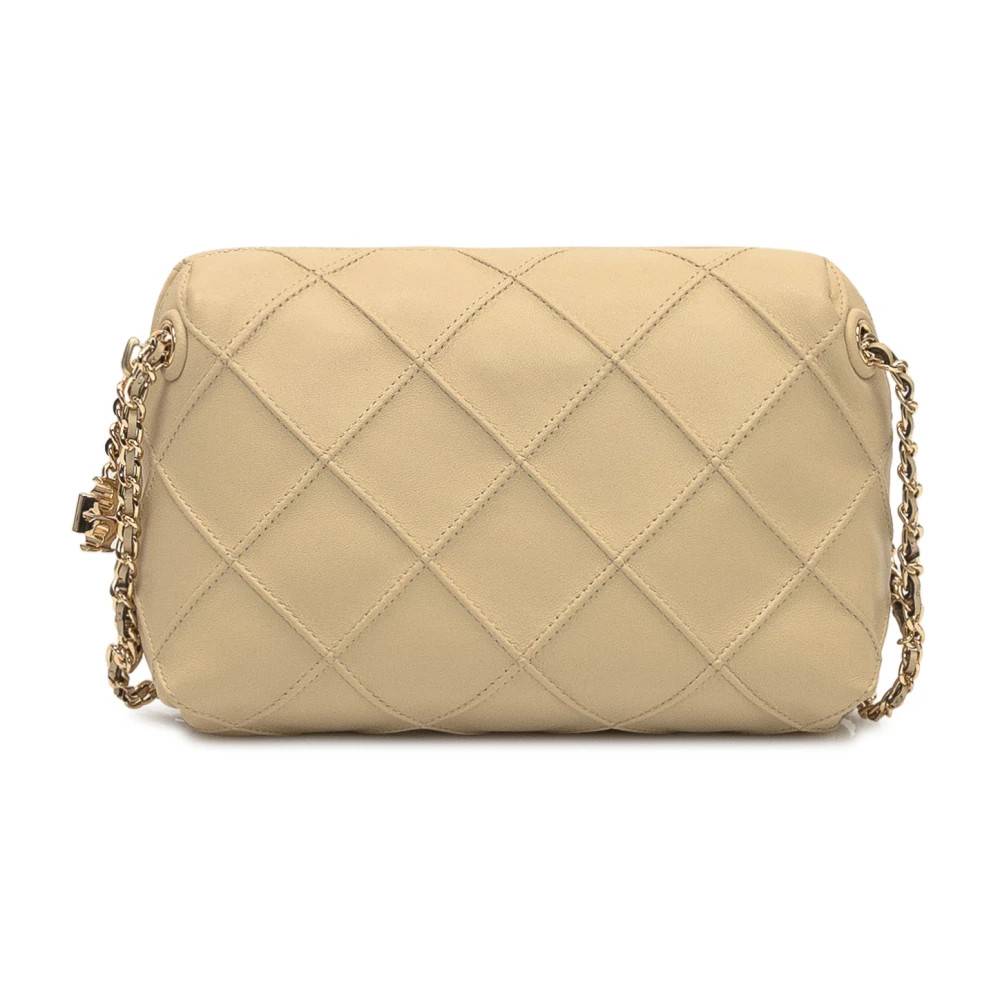 Tory Burch Fleming Soft Skuldertaske - Tasker - Dame - Beige - ONE SIZE - Uld