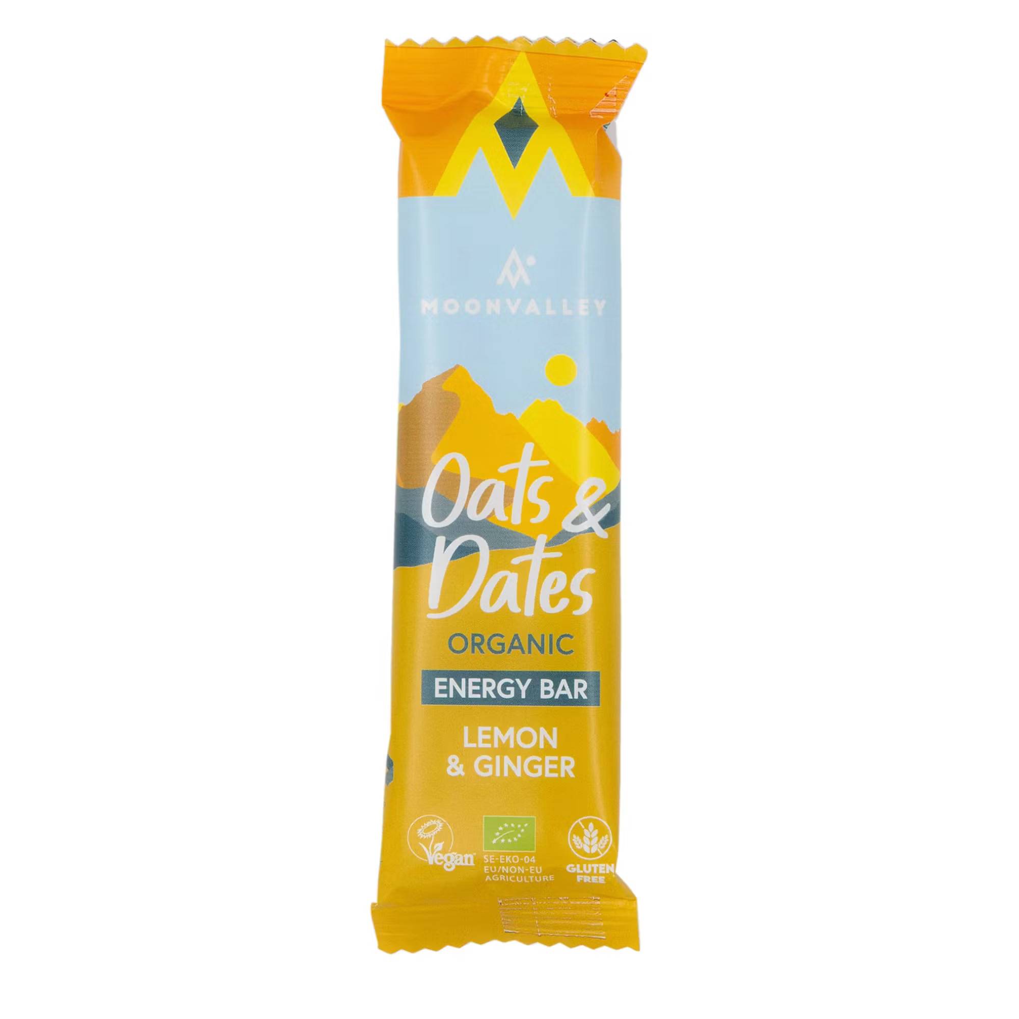 Moonvalley Ekologisk Energibar – Citron & Ingefära