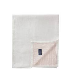 LEXINGTON HOME Striped Reversable Organic Cotton Bedspread |White |160X240