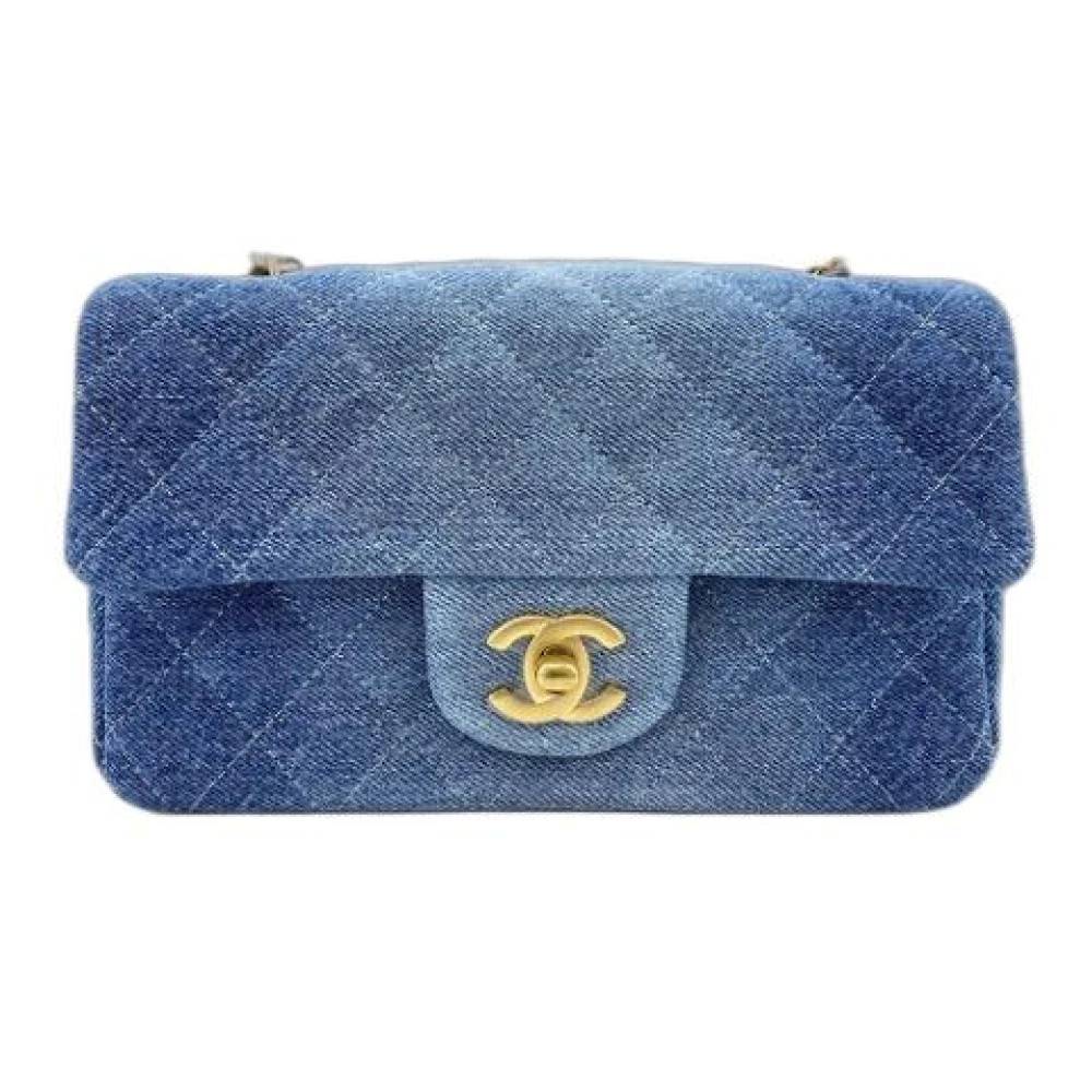 Chanel Vintage - Pre-owned Vintage Axelremsväska Vintage - Dam - ONE Size - Denim