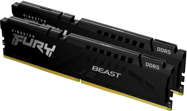 Kingston 128GB (4x32GB) DDR5 5200MHz CL40 FURY Beast