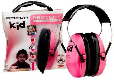 3M Peltor KID høreværn til børn H510AK lyserød / neonrosa, dæmper skadelig støj, passer op til 7 års alder, med sin lave vægt kun 175 gram SNR verdi på 27 db.