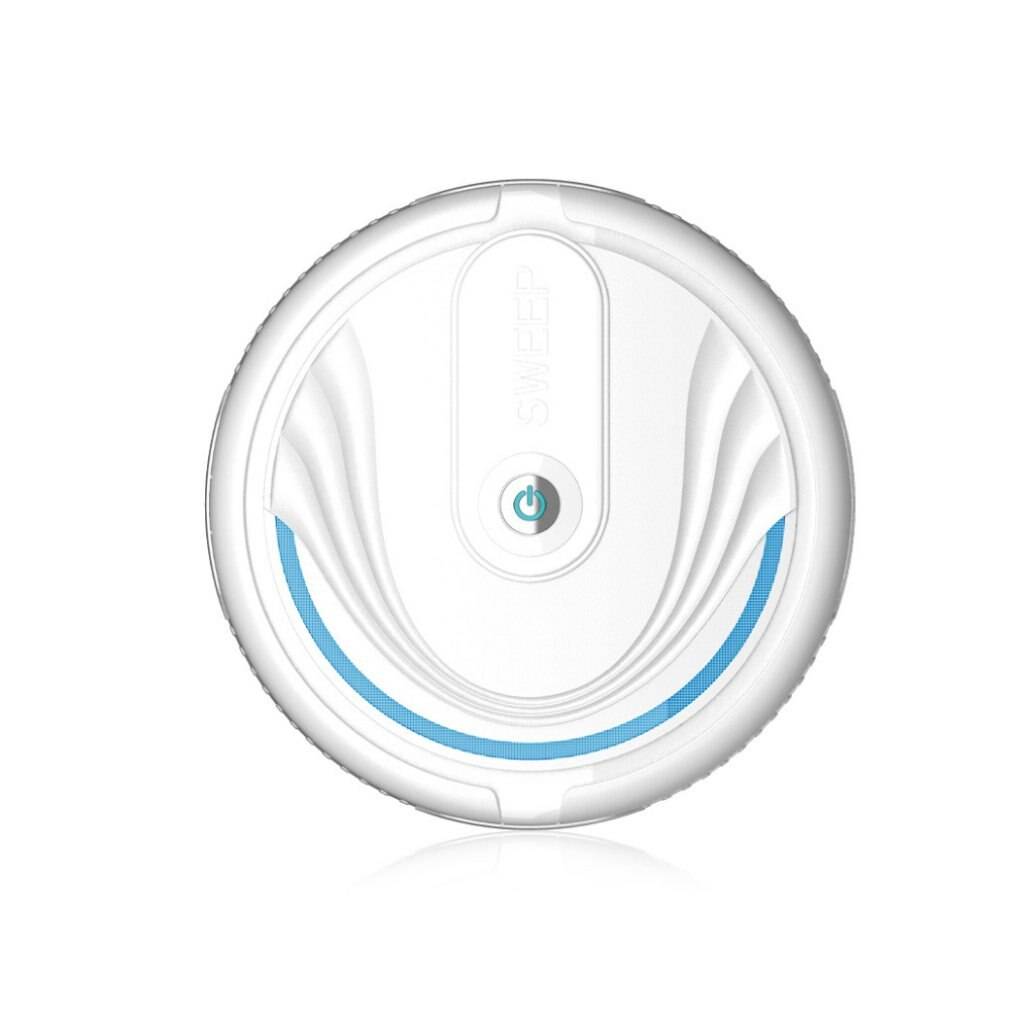 Intelligent soprobot hem automatisk städmaskin lazy smart dammsugare robot renare mini moppmaskin - Vit