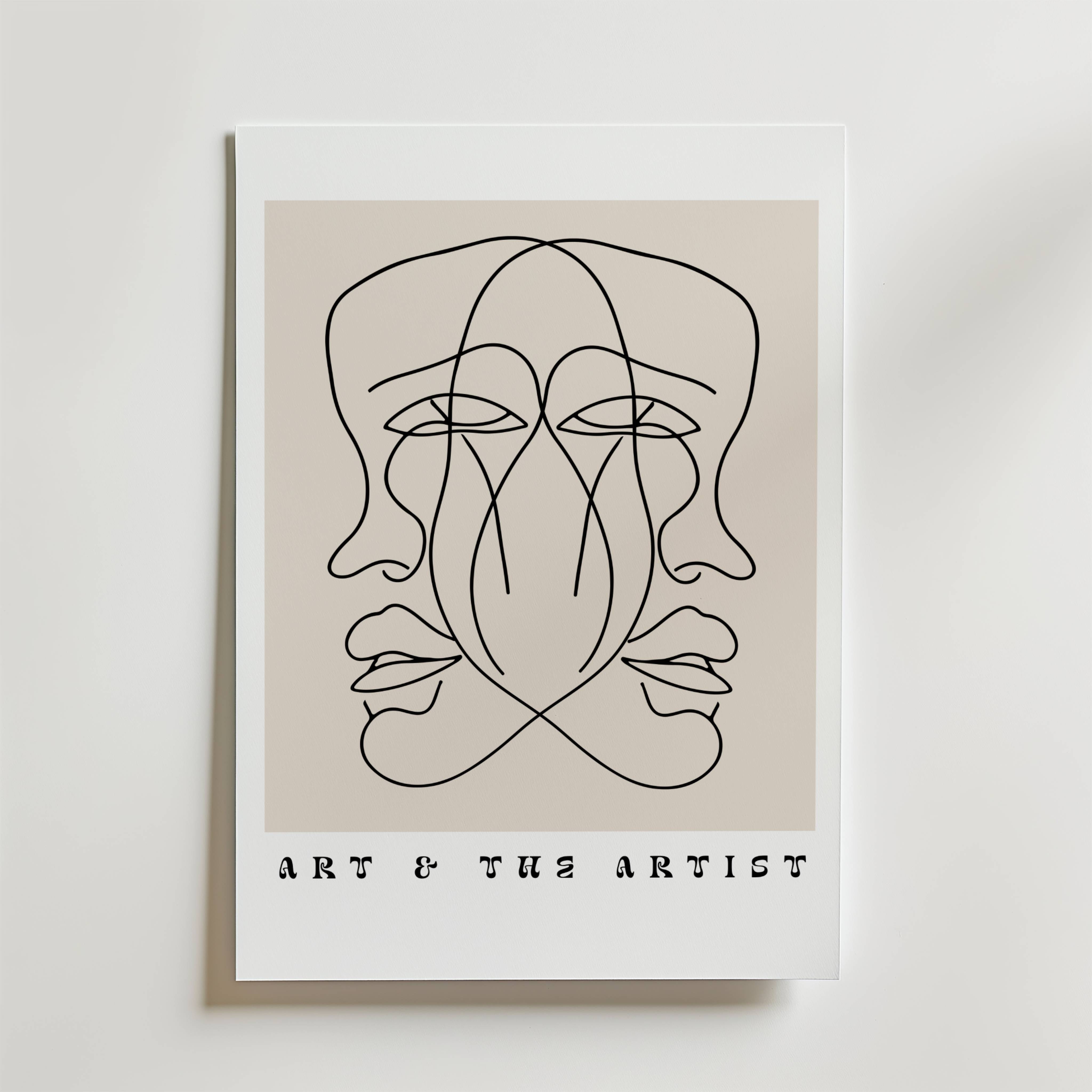 Art and the Artist Poster - Fine Art Poster 40x50 cm