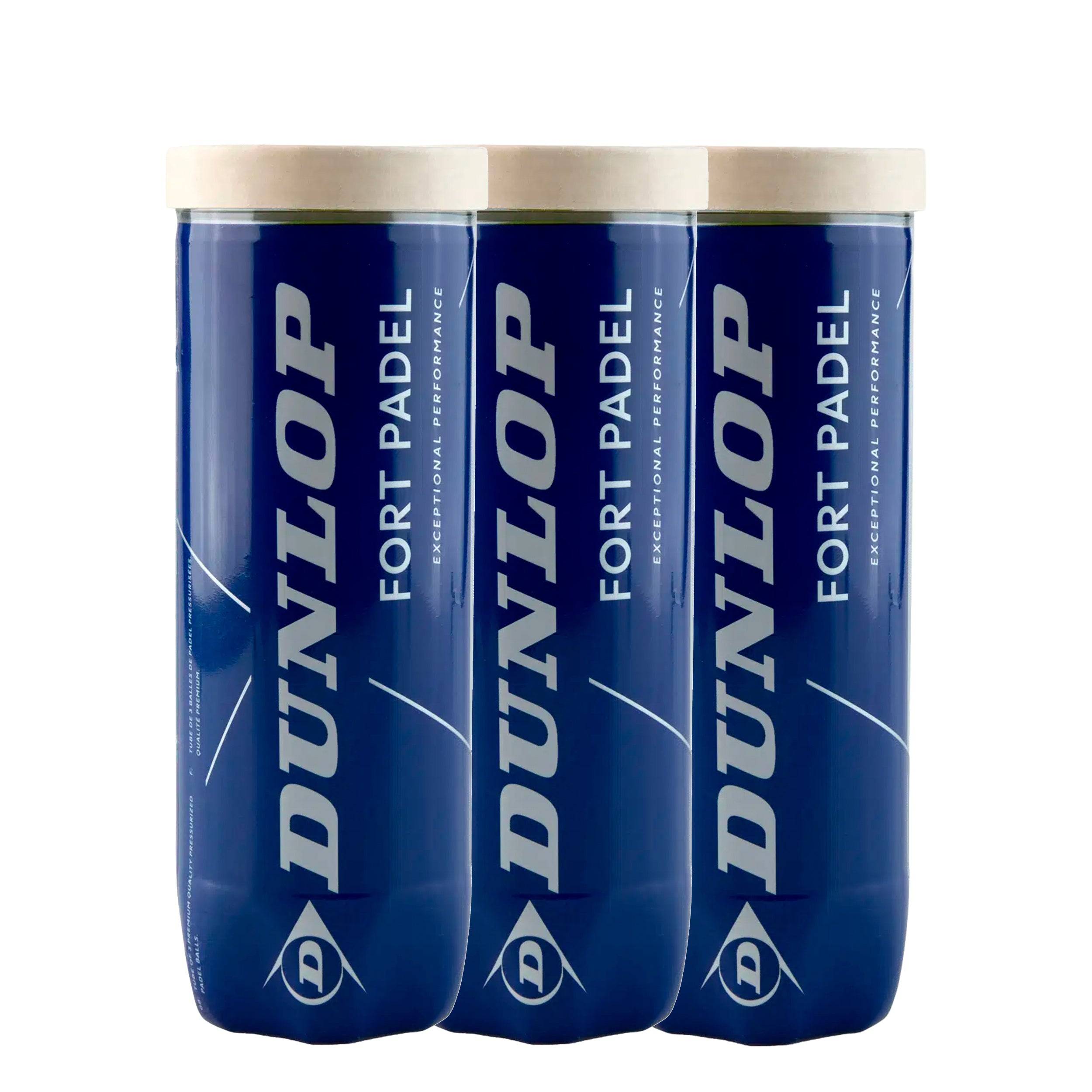 Dunlop 3x Ball 3 Tube Fort Padel - yellow - nosize