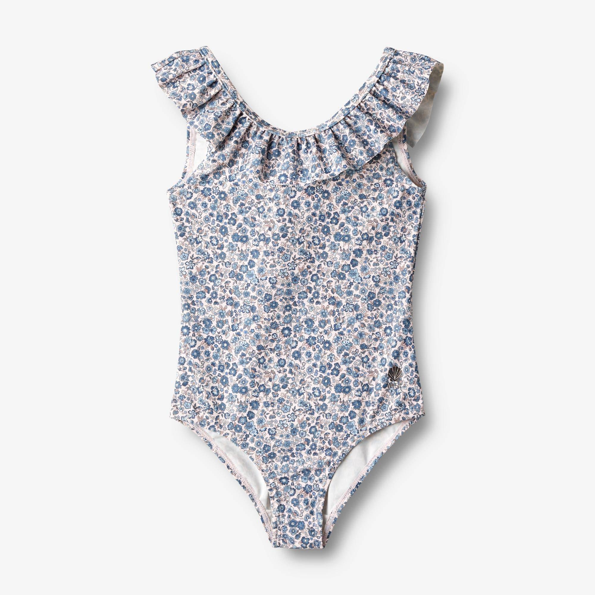 WHEAT® - Badedragt Marie-Louise - blue flower meadow - Str 104.