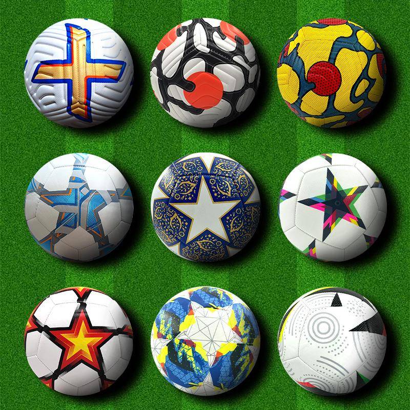 Champions League Storlek 5 Slitstark PU Fotboll: Premier League Träningsboll för Vuxna för Utomhusbruk