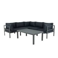 Venture Design Copacabanasofagruppe Khaki med grå hynde 3hjørne,2midtdel&bord120x70cm