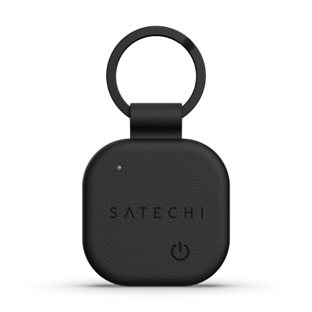 Satechi FindAll nøglering - vegansk lædernøglering med Apple Find My-kompatibel søgefunktion (sort)