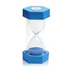 Dream HorseX Timglas timer för barn timglas hexagonal timglas timer kökstimer tidshantering (15 minuter, blå), 6,5 x 13 cm