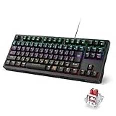 iClever Gaming Keyboard Tenkeyless Red Switch G06